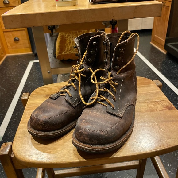 Danner Moc Toe Work Boots - Size 9 Dark Brown - Picture 3 of 4